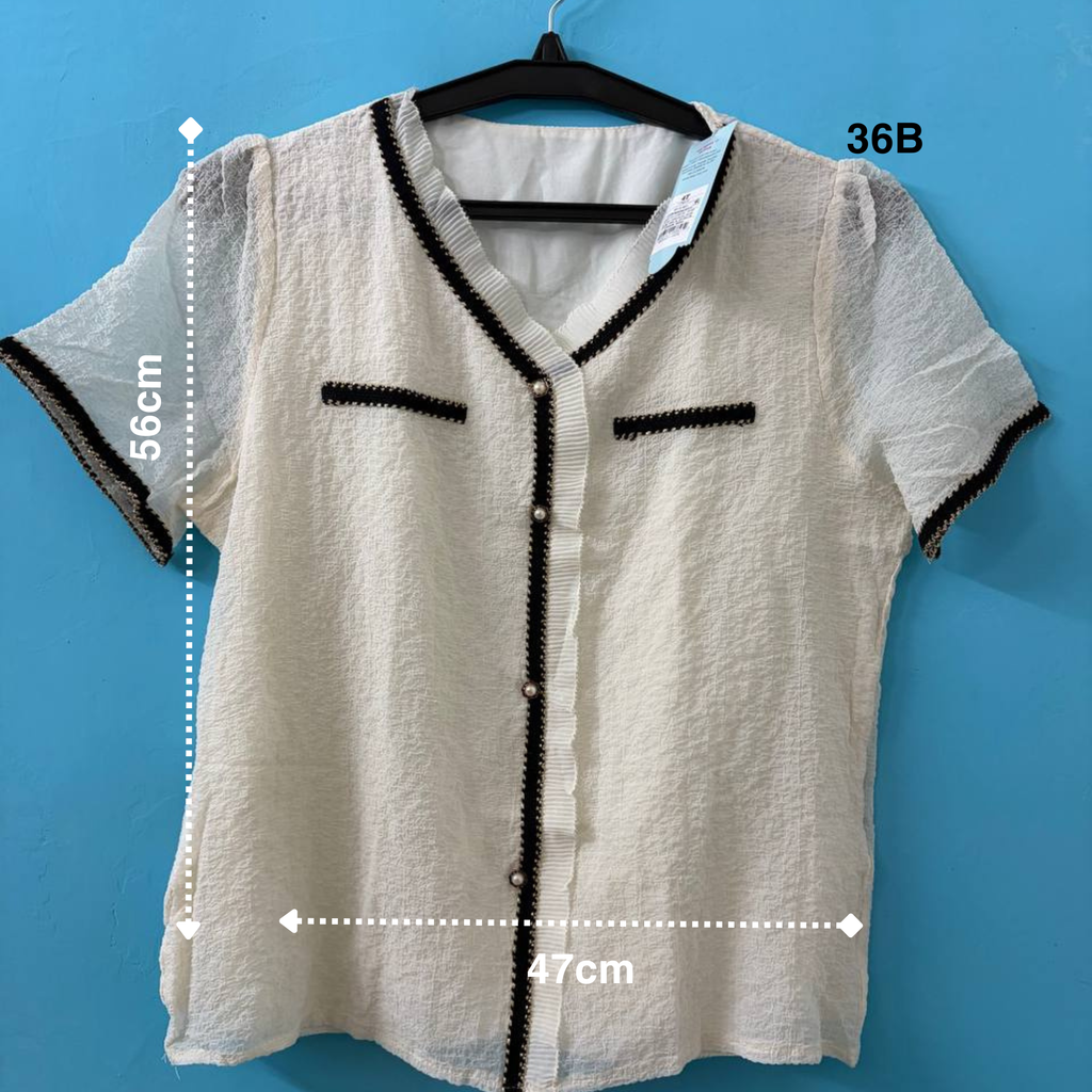 White Trim top (M)