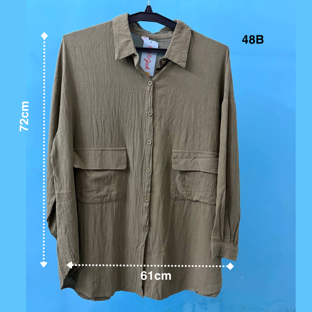 Olive Green Utility Shirt (XXL)