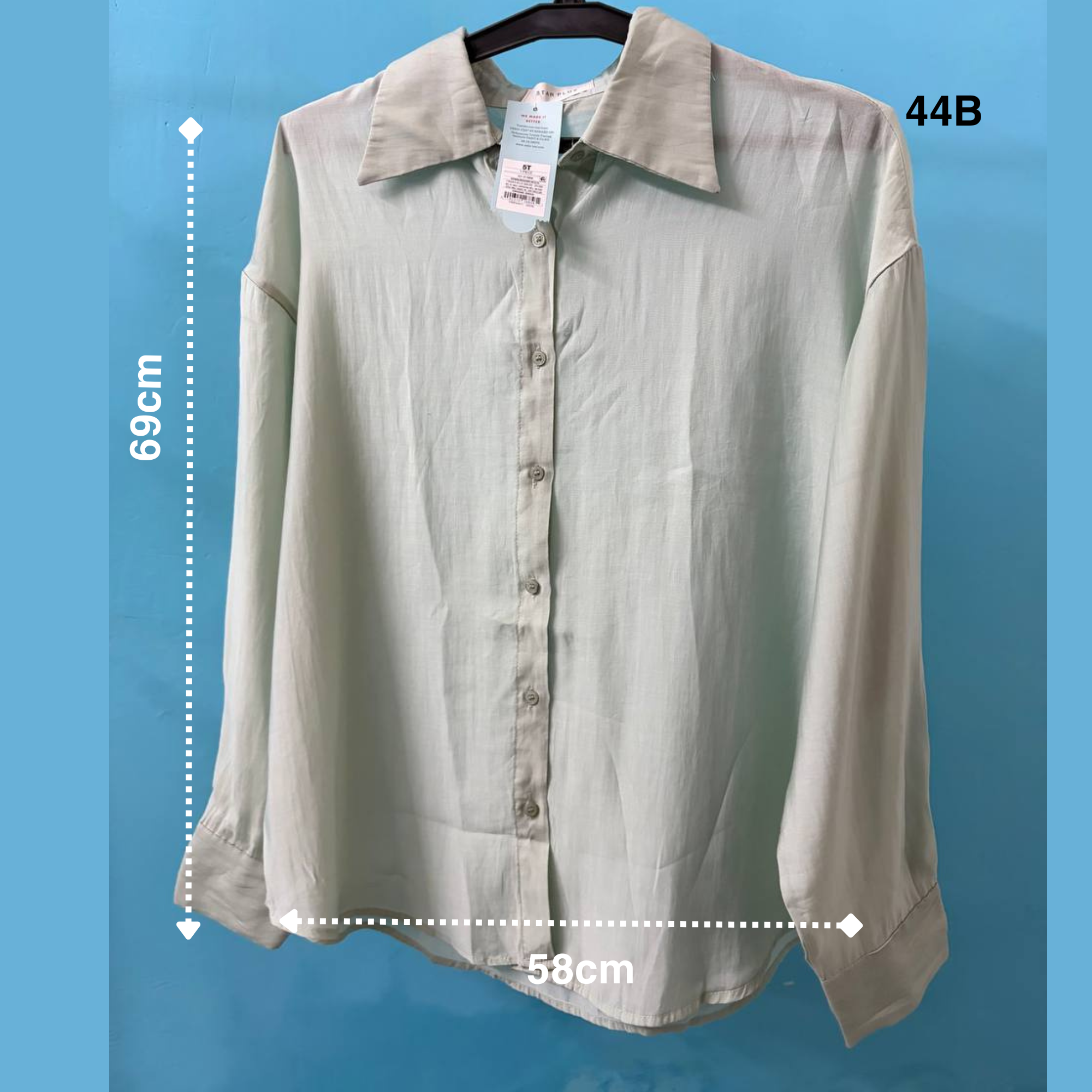 Light Mint Green Formal Shirt (L)