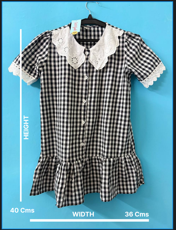 Checkerd short dress