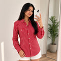 Red Striped Shirt (L)
