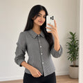Black & White Checks Shirt (M)