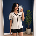 White Trim top (M)