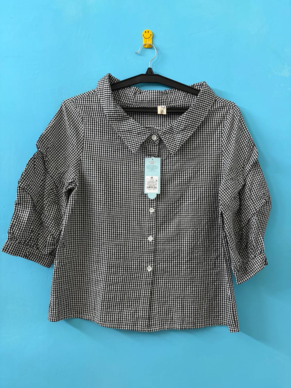 Black & White Checks Shirt (M)