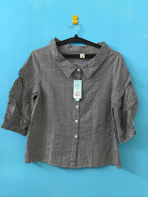 Black & White Checks Shirt (M)
