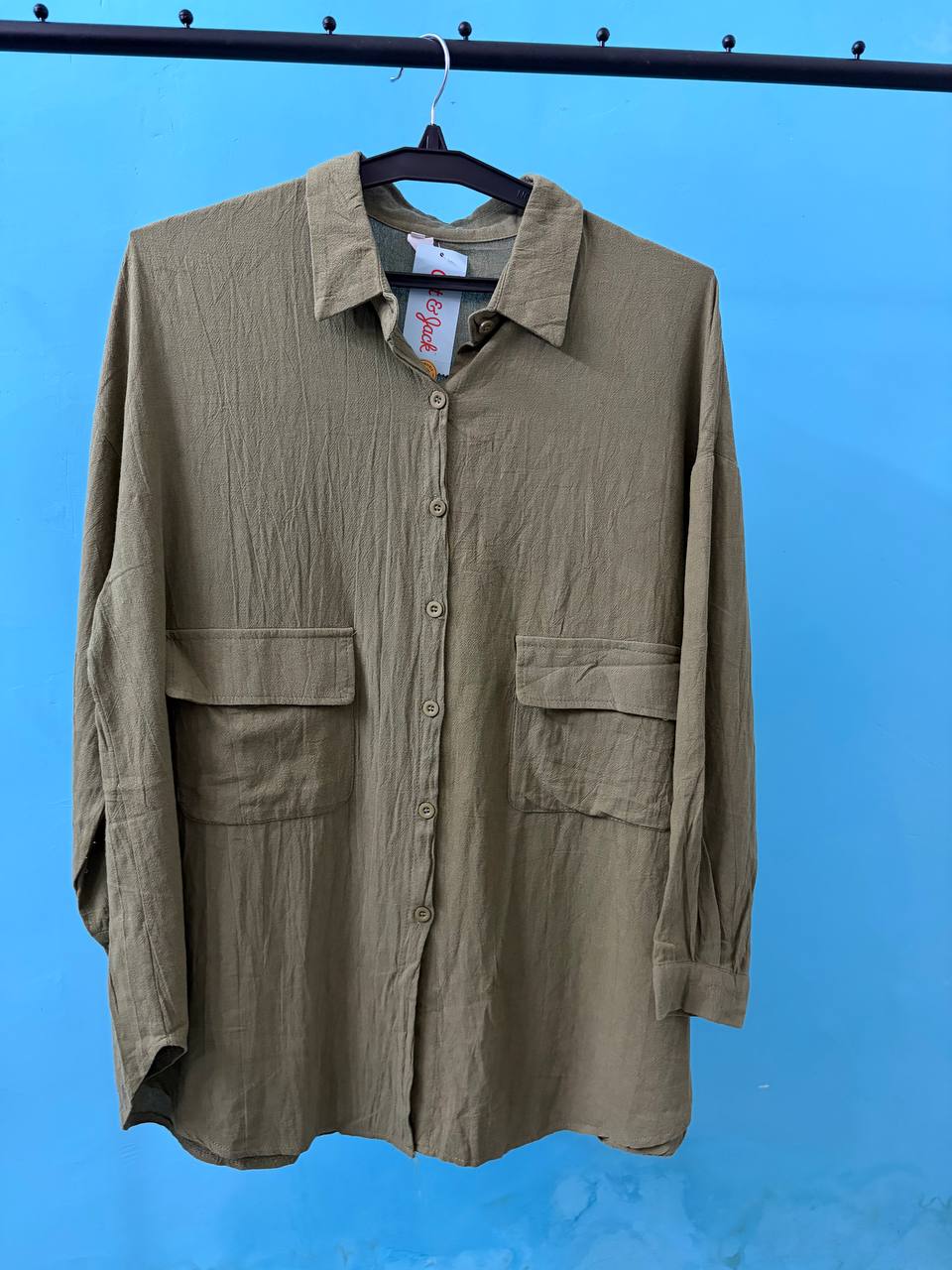 Olive Green Utility Shirt (XXL)